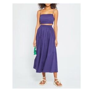 Elegant Purple Women's Two Piece Set